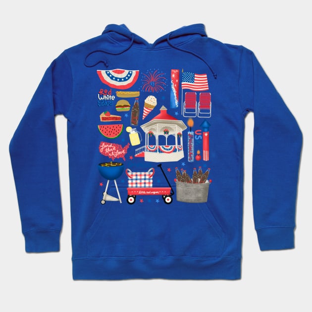 Hometown 4th of July Hoodie by jenblove